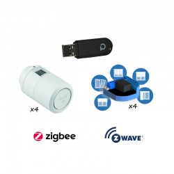 PACK EDI - Chauffage et volet roulant connectés ZigBee et Z-Wave Plus
