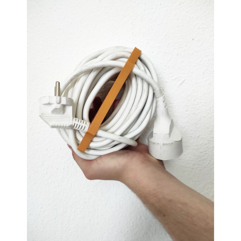 EDI - Enrouleur de câble manuel en PLA couleur Blanc
