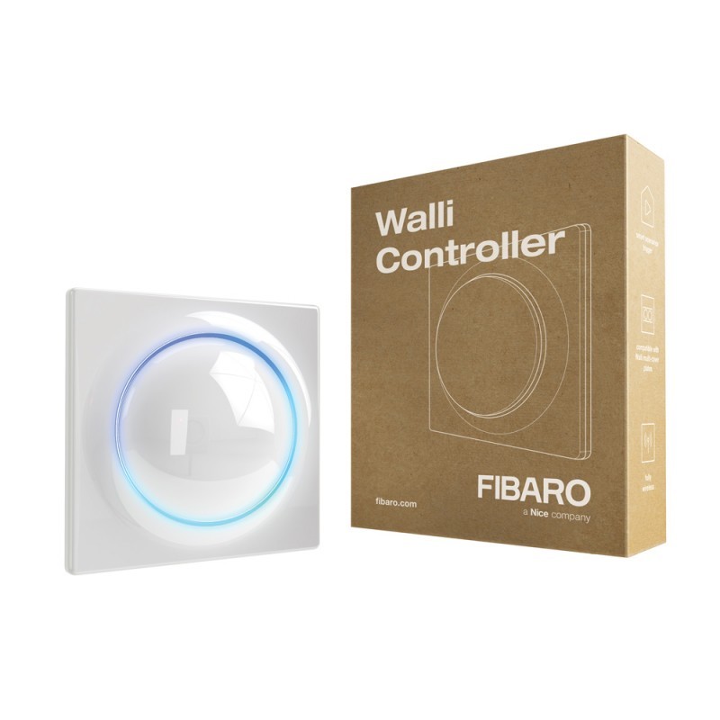 FIBARO - Interrupteur mural Blanc sans fil Z-Wave+ 700 Fibaro Walli Controller