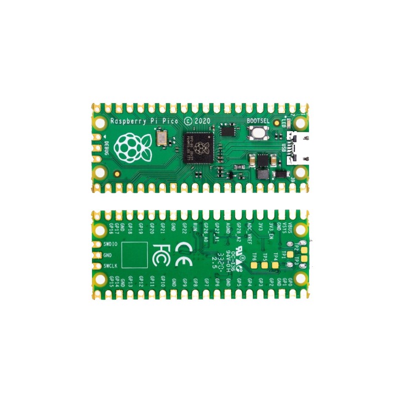 RASPBERRY PI - PICO Carte Raspberry Pi RP2040 32 bits ARM Cortex-M0 Plus