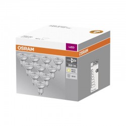 OSRAM - Lot de 10 ampoules LED GU10 4,3W Blanc Chaud