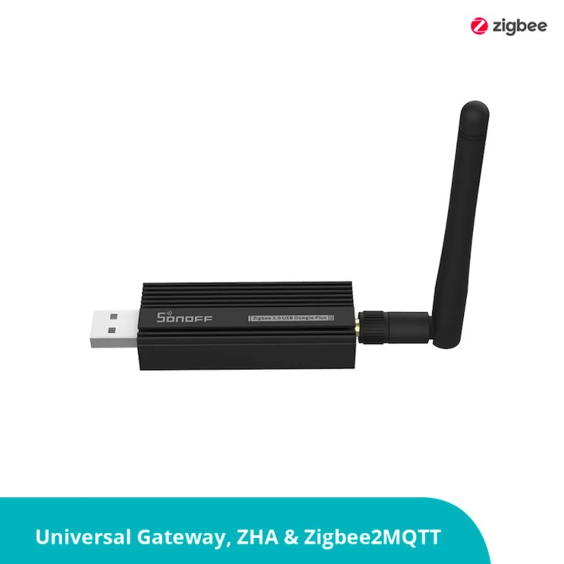 SONOFF - Clé USB Zigbee 3.0 + antenne externe 20dBm (compatible ZHA, Zigbee2MQTT)