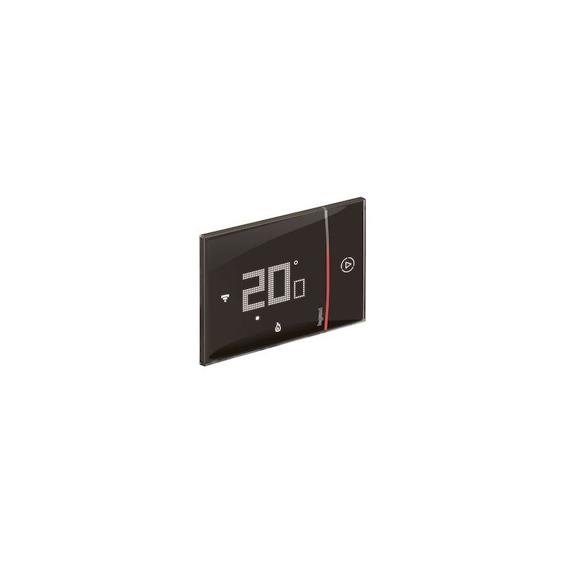 LEGRAND - Thermostat Smarther With Netatmo connecté à encastrer Noir