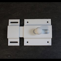EDI - Bloqueur De Porte Blanc A Visser Plastique Biosource PLA